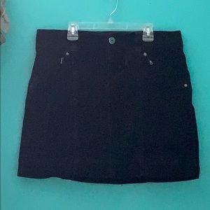 Women’s ATHLETA Black “velvet” mini skirt. Size 10